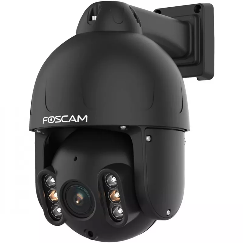 Foscam SD8EP Outdoor Pan/Tilt PoE Camera, 8MP 4K, 4x Optical Zoom, IP66, Black