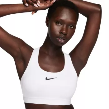 Nike Swoosh Medium Support Sports Bra White XL