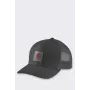 Carhartt Twill Mesh-Back Logo Patch Cap - Black