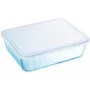 PYREX Casserole Dish with Lid, 0.8 L, Round, Borosilicate Glass