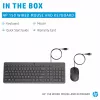 HP 150 - Tastatur-und-Maus-Set - USB - GB - Schwarz