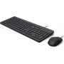 HP 150 Wired Mouse and Keyboard Combo - USB, Full-Size, Black 240J7AA#ABX