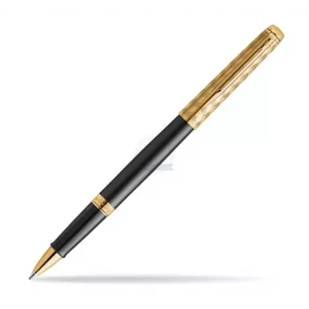 Waterman Hemisphere Rollerball Pen - Fine, Gloss Black with Chrome Trim, Gift Box 2225136