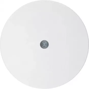 Hager Central Plate for Cable and Video Connection Sockets, Polar White WLF4400WG