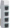 Hager LMN Bus Module, 4x RJ12 Sockets, Passive, No Power Supply ZZ12LMN04P