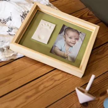 Baby Art Pure Frame Wooden Keepsake Kit for Baby Hand or Foot Impression