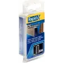 RAPID TOOLS Narrow Crown Staples Type 606, 12 mm, Small Pack, Galvanised Steel Wire, Resin-Coated Surface, 1 Piece 40109527