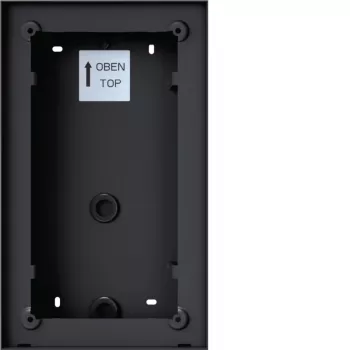 Hager REW406X Surface-Mount Housing for Mono Intercom, 1 Button
