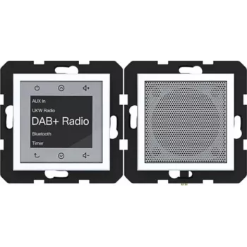 HAGER WAN6110WM Radio Touch UP DAB+ Bluetooth Speaker Flush-Mounted