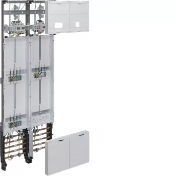 Hager ZK53Q5NT universZ Complete Meter Cabinet Field, 3-Point, 3-Phase, 10 mm², with Disconnector, 1350x500mm