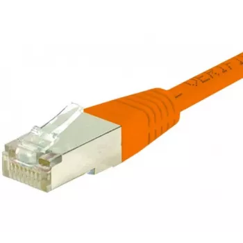 EXERTIS CONNECT Cat.6 F/UTP Patch Cable, RJ45, Orange, 1 m, Slim Snagless Boot 234110