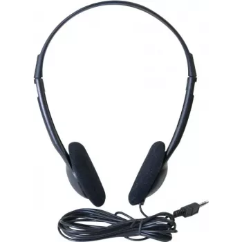 Exertis Connect On-Ear Headset with Microphone, 3.5 mm Jack, Black (059204)
