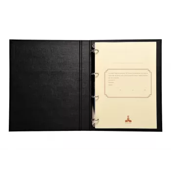 Le Dauphin 932D A4 Ring Binder with Refill, 2 Rings, 35 mm Spine, Polypropylene Cover