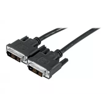 EXERTIS CONNECT DVI-D Single Link Monitor Cable, Male to Male, 18+1 Pin, 1.0 m, Black 127471