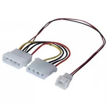 EXERTIS CONNECT Molex to 3-Pin Fan Power Adapter Cable 15cm (EXC146851)
