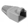 EXERTIS CONNECT RJ45 Strain Relief Boot for Round Cables, Grey, 10-Pack 253161