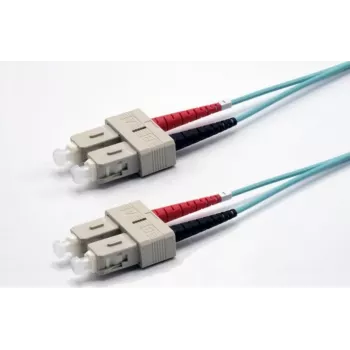 Ekivalan OM3 Duplex Fiber Patch Cable SC/SC 1m Aqua COZOM3DCDC2SA0010A