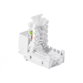 TECLINE RJ45 Keystone Jack, Cat.6 UTP, Tool-Free, White 272883