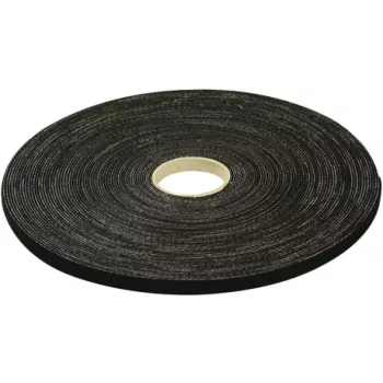 EXERTIS CONNECT Hook-and-Loop Mounting Tape, 20 mm x 10 m, Black for Cable-Friendly Installation of Network and Data Cables (629446)