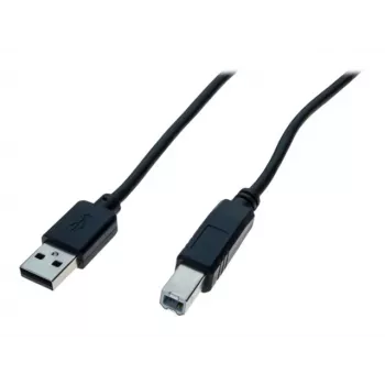 EXERTIS CONNECT USB 2.0 High Speed Cable, USB Type-A Male to USB Type-B Male, Black, 5.0 m (352451)