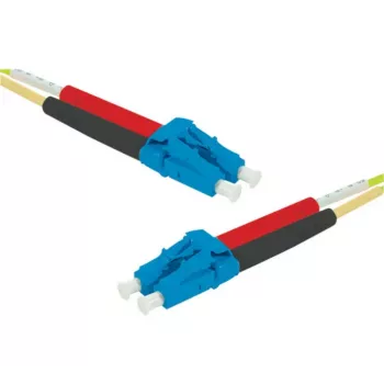 EXERTIS CONNECT OS2 LC Duplex to LC Duplex UPC Fiber Patch Cable, 9/125 µm, Yellow, 15 m 392847