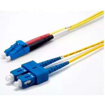 Ekivalan OS2 Duplex Patch Cable, 9/125 µm, LC/SC, Yellow, 10 m COZ008DCLC2SJ0100A