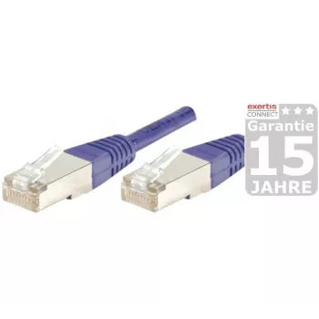 EXERTIS CONNECT Cat.6 S/FTP PiMF Patch Cable, Violet, 3.0 m, Slim Snagless Boot 854457