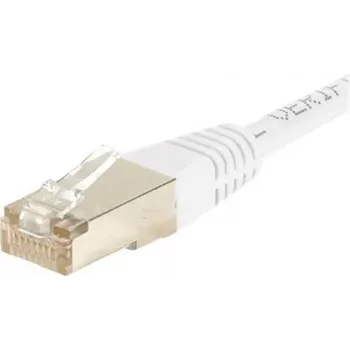 EXERTIS CONNECT Cat6 S/FTP Patch Cable, PiMF, White, 5.0 m, Slim Snagless Boot 856887