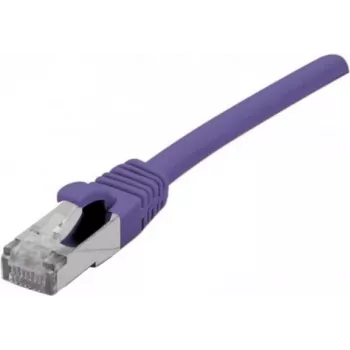EXERTIS CONNECT Cat 6 F/UTP PoE Halogen-Free Patch Cable, Violet, 10 m 854415
