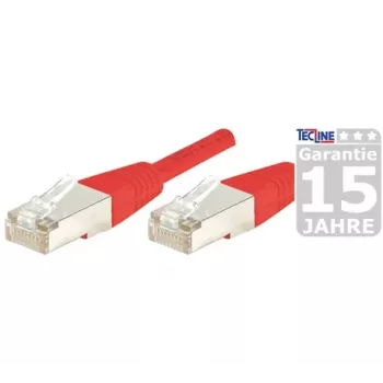 Exertis Connect 858310 Cat.6A S/FTP (PiMF) Class EA Patch Cable, 20 m, Red, Slim Bend Protection