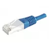 EXERTIS CONNECT Cat.6a F/UTP Patch Cable, 3m, Blue, 10 Gbps, Slim Bend Protection 859521