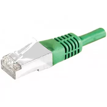 EXERTIS CONNECT Cat.6A S/FTP Patch Cable, 1m, Green 858346