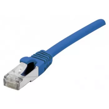 EXERTIS CONNECT Cat 6A S/FTP Patch Cable, 0.3 m, Blue 858450