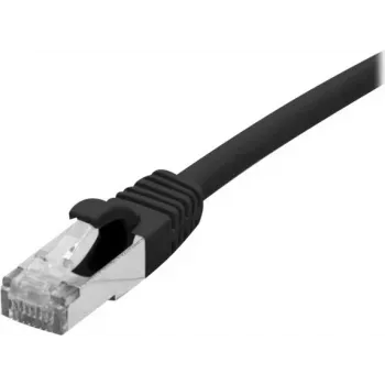 EXERTIS CONNECT Cat 6A S/FTP Patch Cable, 0.15 m, Black 858481
