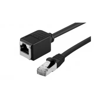 EXERTIS CONNECT Cat.6A S/FTP Patch Cable Extension, LSZH, Snagless, Black, 10 m 858759