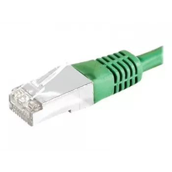 EXERTIS CONNECT Cat.6A S/FTP Patch Cable, 0.5 m, Green 858345