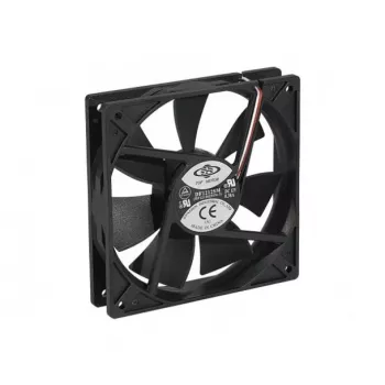 EXERTIS CONNECT 120mm Sleeve Bearing Case Fan, 1200 RPM, 44.7 CFM, 23 dBA, 3-Pin with Molex Adapter 910180