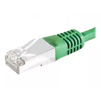 EXERTIS CONNECT F/UTP CAT.6a Patch Cable, Green, 20m, 10Gbps, Slim Snagless Boot 859556