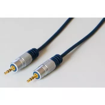 EXERTIS CONNECT Professional Slimline Audio Cable, 3.5 mm Stereo Jack Male to Male, 5.0 m, Black 987995