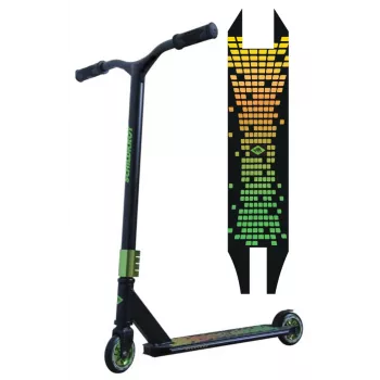SCHILDKROT Kickless Forest Stunt Scooter, Aluminum Deck 500 x 100 mm, Y-Bar, 100 mm Wheels, ABEC 7, 8+ Years, 100 kg Max 510432