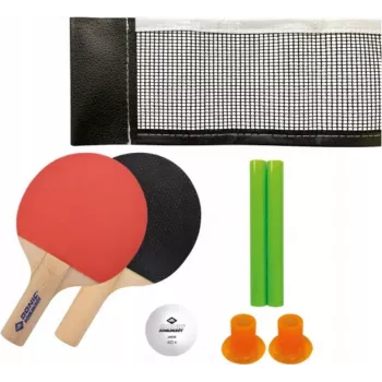DONIC SCHILDKRÖT Mini Table Tennis Set - 2 FSC Bats (140 x 90 mm), Ball, Net 788460