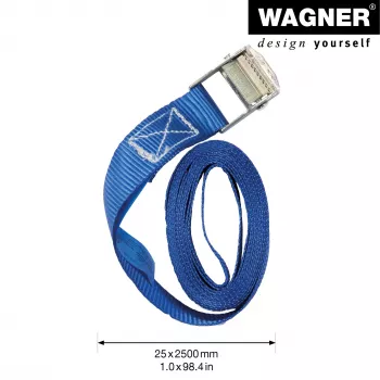 Wagner design yourself Lashing Straps MM 1016 Blue 2.5 m 2 Pieces 20101600