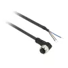 TMSS GERMANY Telemechanique Sensors M12 Female Pre-wired Connector Cable, 4-Pin, 5m PUR, Black, Straight, IP67/IP65/IP69K, 4A, 250V AC/DC, OsiSense XZ Series - XZCP0666L5