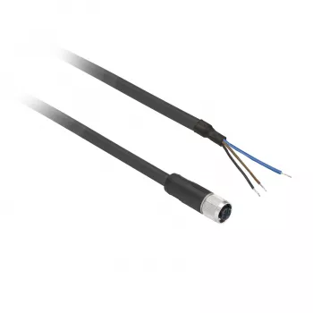 TMSS GERMANY Telemechanique Sensors M12 Female Straight 5-Pin 5m PVC Sensor Cable XZCP0566L5