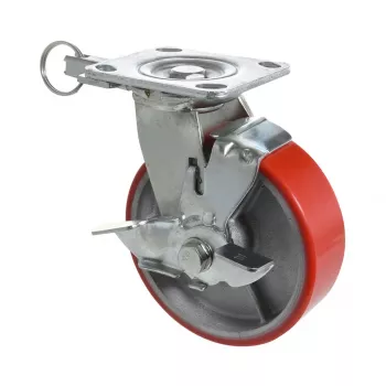 Wagner design yourself Heavy-Duty Swivel Castor RO 0115 Red 100 mm 150 kg 4011501