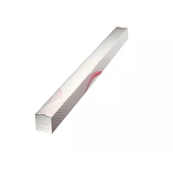 LEITZ Esselte Square Folding Cardboard Tubes 75 x 75 mm, 1100 mm Length, Corrugated, Stackable, for Postal Shipping and Archiving, 10 Pieces (20958)