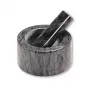 Kesper Piesta Marble Mortar and Pestle Set, Black