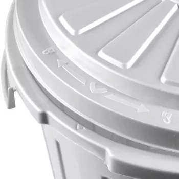 KEEEPER Waste Container Mats 23L Maxi Ø36x42cm Silver