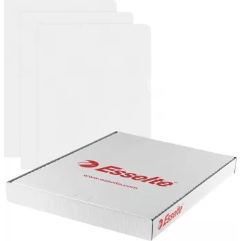 LEITZ Esselte Standard Plus Punched Pocket A4, 100 Pack, Transparent, Polypropylene 56218