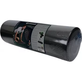 SCHILDKROT Fitness Mat 15 mm Black Non-Slip NBR 183x61 cm with Carrying Strap 960160